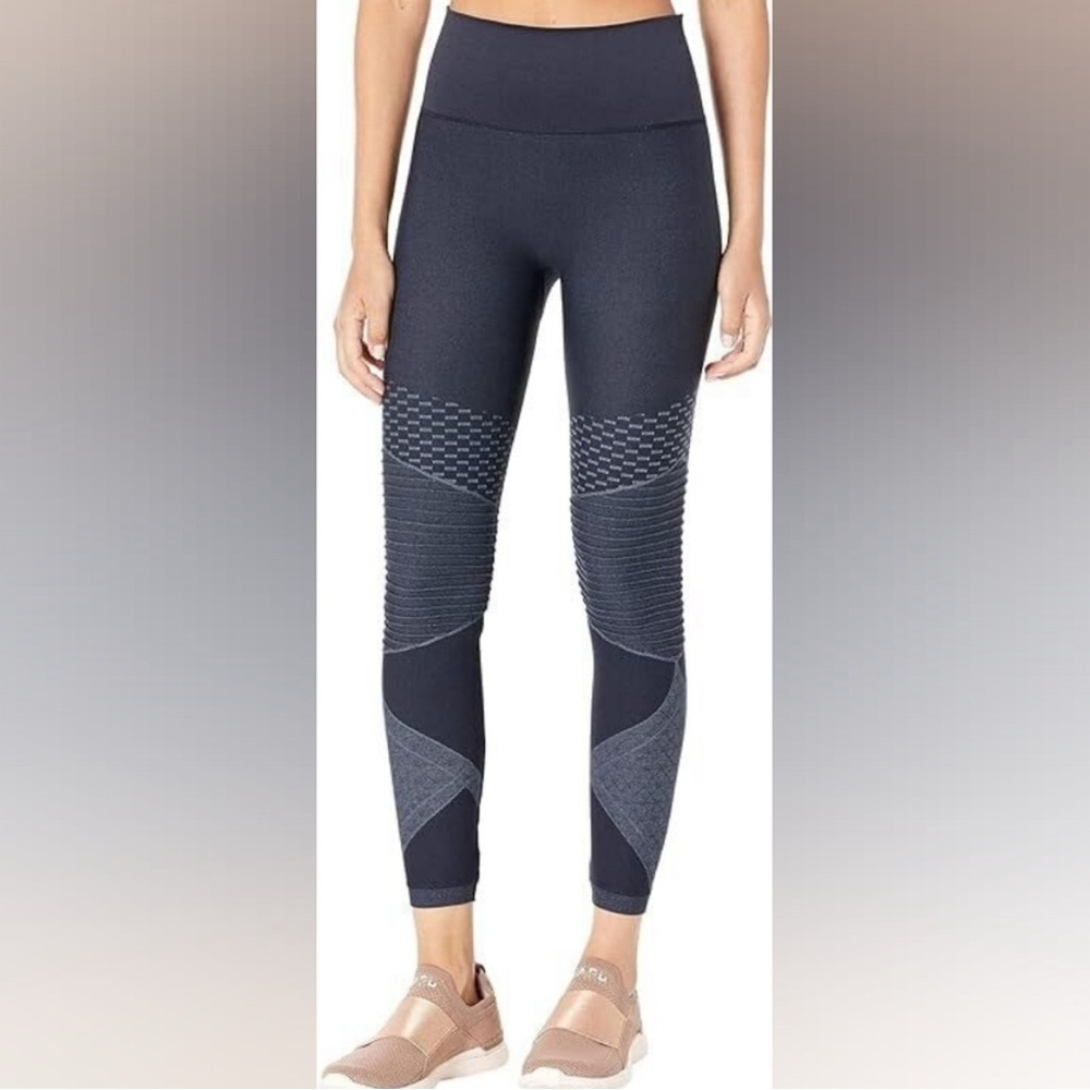 SPANX seamless moto legging in indigo sky